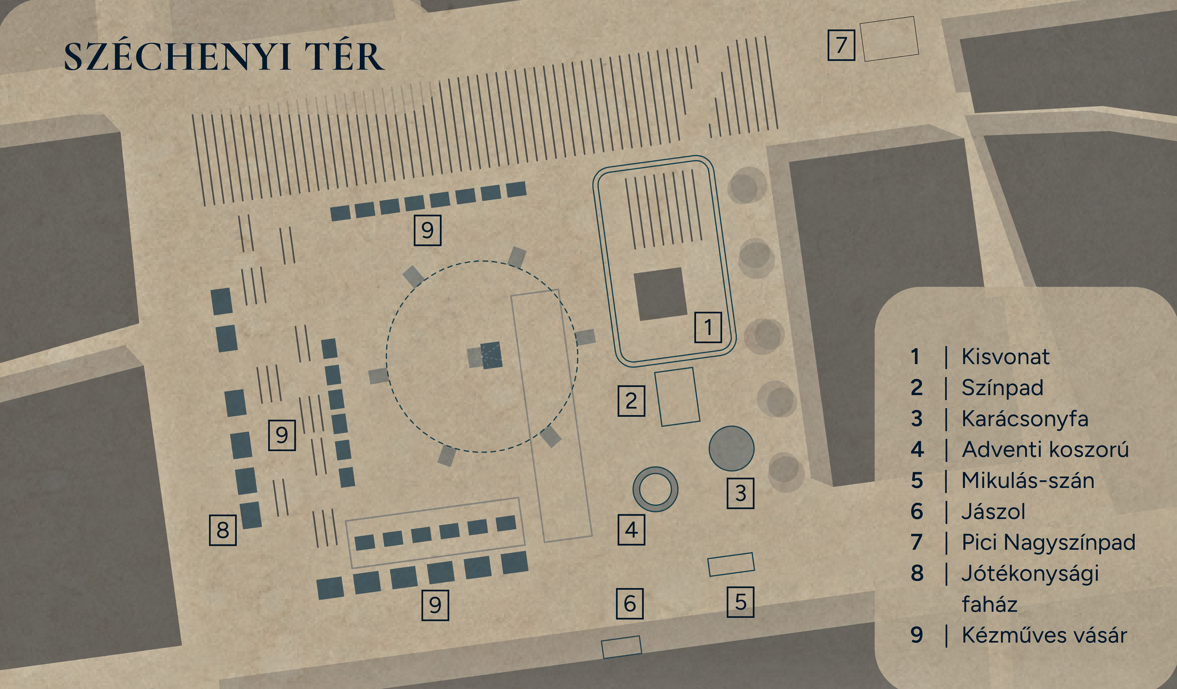 Széchenyi tér térkép